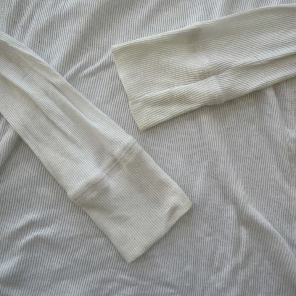 Y2K Vintage Abercrombie Babydoll V Neck Ribbed T Elena Gilbert Bella Swan - Picture 10 of 15